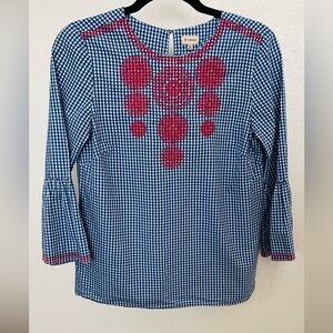 Cremieux summer top with bell sleeves